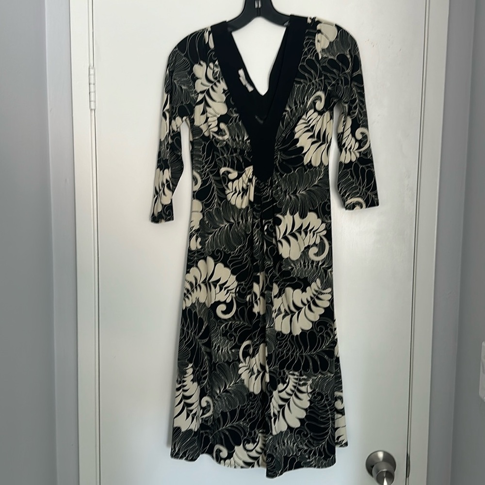 Black and gold flower dress